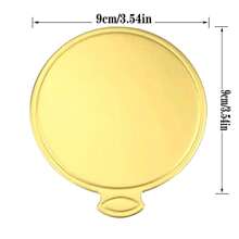 20/50/100pcs Mini Gold Round Hard Paper Mousse Cake Base, Disposable Cardboard Cake Board For Cupcake, Wedding Birthday Party Dessert Display Tray