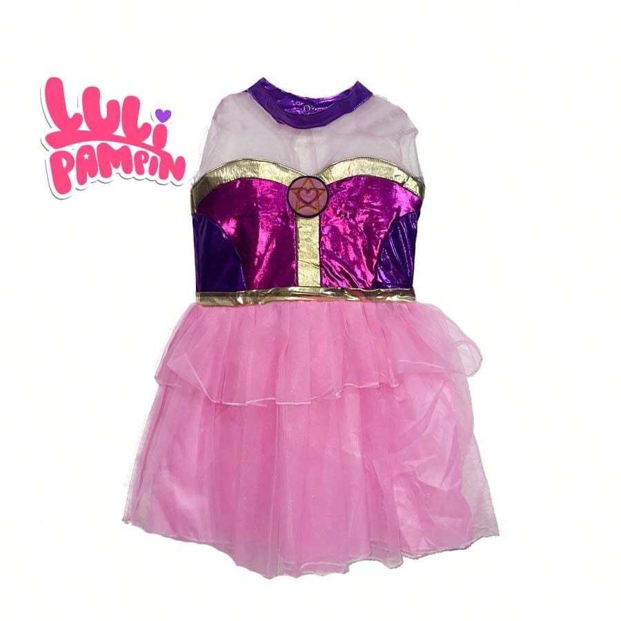 luli pampin vestido + varita de luz