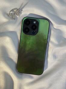 Vỏ điện thoại bảo vệ chuyển động bằng kính họa tiết hoạt hình KOOLIFE, Vỏ toàn thân tương thích với điện thoại thông minh Apple - BL0088#Catalpa xanh đen - Xem 7