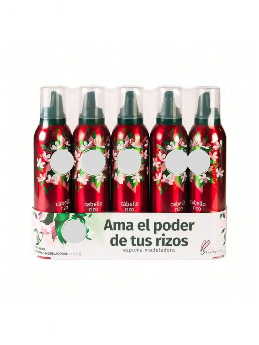 Herbal Essences Espuma Modeladora 5pack 200g c/u CST-ROJO - Rojo - Ver 1