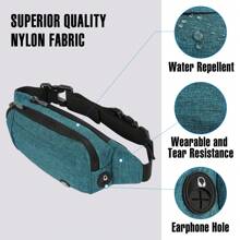 Women Belt Bags - Teal Blue - View 5