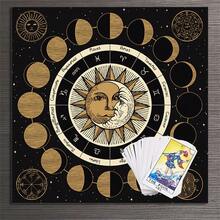1入組月相卡牌桌布,星座占星圖轆紋掛毯,神諭壇布桌遊墊裝飾品 - 黑色 - 查看 7