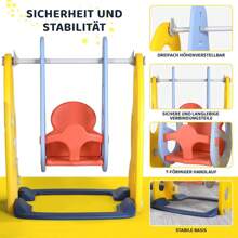 3-In-1 Children's Playground, Children's Playground Swing And Slide, Multifunctional Children's Swing Set, With 150 Cm Slide - Nhiều màu - Xem 4