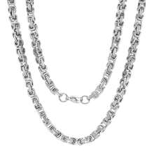 Luxe Byzantine Chain Necklace - Blue - View 7