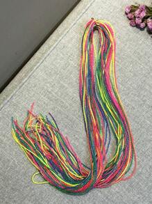 30入組彩虹色編織繩休閒手環 - 彩色 - 查看 7