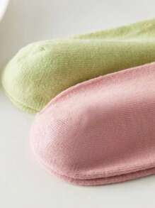 5pairs Fashionable Simple Double-Bar Women Short Socks