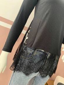 Women Tops - 黑色 - 查看 2