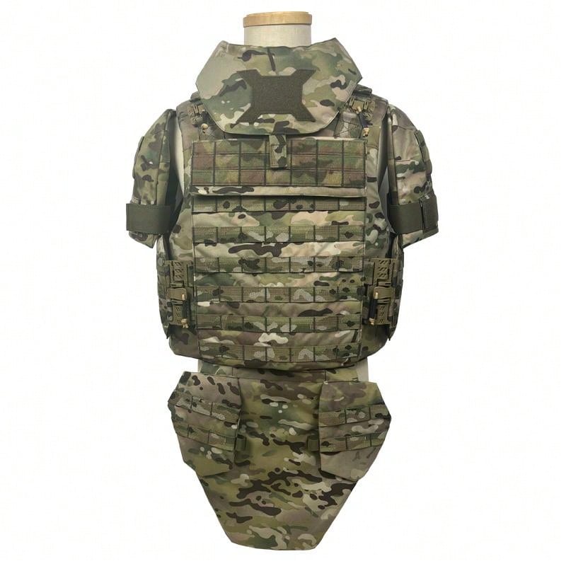 One Piece Camouflage Nylon Full Torso Bulletproof Vest Outshell for