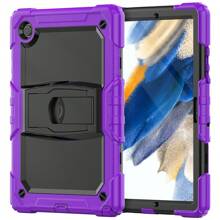 Funda compatible con Samsung Galaxy Tab A9 de 8.7 pulgadas (X110/X115), funda resistente y robusta con soporte para protección del A9 Tablet - morado - Morado - Ver 6