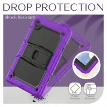 Funda compatible con Samsung Galaxy Tab A9 de 8.7 pulgadas (X110/X115), funda resistente y robusta con soporte para protección del A9 Tablet - morado - Morado - Ver 8