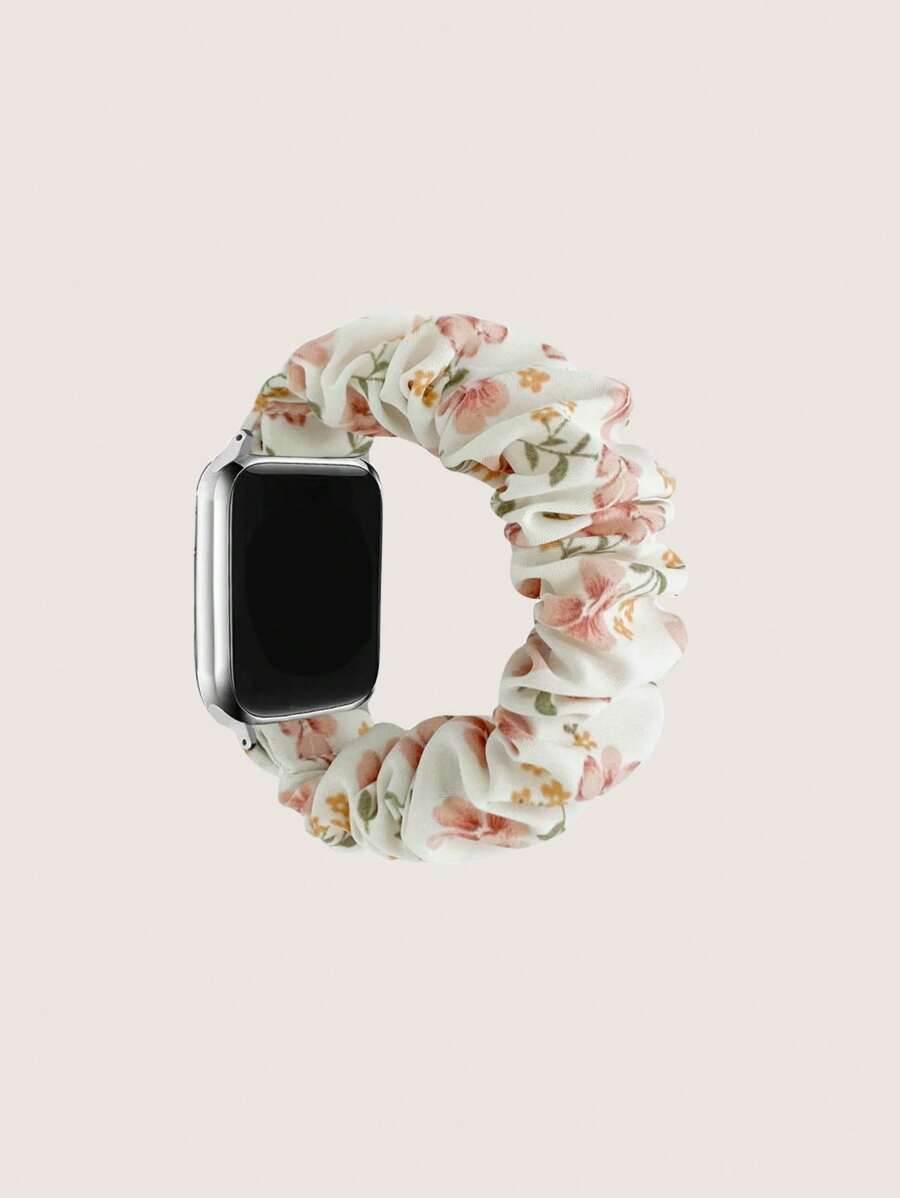 1 条花卉褶皱 Apple Watch 表带,适用于 Apple Watch Ultra/SE/8/7/6/5/4/3/2、49mm、45mm、44mm、42mm、40mm、41mm、38mm - 彩色 - 查看 1