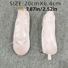 芭蕾舞鞋形状创意化妆包（适合女孩）、文具收纳袋（适合学生）、返校必备品、感恩节、圣诞节、生日万圣节装饰创意礼物（适合返校）、铅笔盒、铅笔袋、书包 - 彩色 - 查看 8