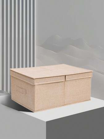 BRIVILAS 1pc Household Foldable, Washable Fabric Storage Box With Lid For Clothes/Toy Organization Bedroom, Organizer, Home Storage, For White T-Shirt Women, Black Pants Women, Ladies Winter Clothes, Dress, Winter Clothes For Ladies, Elegant Woman Dresses, White Shirt For Ladies, Long Sleeve, White Jumpsuit For Women, Spring Dresses For Women, Spring Outfits For Women, Spring, Spring Clothes, Minimalist, Summer Tops Storage