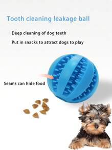 1pc Random Color Pet Toy, Dog Treat Dispensing Ball, Chew Toy For Puzzles And Boredom Relief, Teeth Cleaning Watermelon Ball