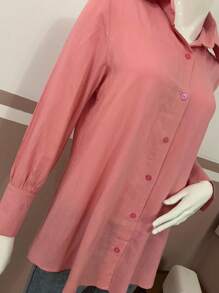 Women Blouses - Rusty Rose - View 4