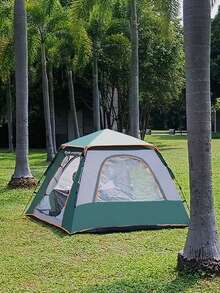 Đồng hồ tự động Lều Tấm che nắng Và Chống gió Mái hiên , Vải Oxford Với Kem chống nắng Lưới , Thích hợp Đối với Cắm trại Và , Cài đặt - màu xanh lá - Xem 4