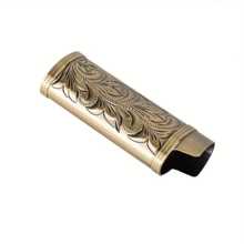 1 Pieza Estuche De Encendedor De Artesanía Retro 3d Grabada En Aleación De Zinc, Caja De Encendedor De Moda, Compatible Con La Cubierta Protectora De Metal Para Encendedor Bic-j6 De Gran Tamaño (encendedor No Incluido)