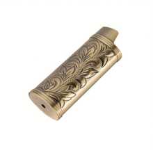 1 Pieza Estuche De Encendedor De Artesanía Retro 3d Grabada En Aleación De Zinc, Caja De Encendedor De Moda, Compatible Con La Cubierta Protectora De Metal Para Encendedor Bic-j6 De Gran Tamaño (encendedor No Incluido)