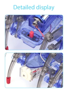 1pc Electric Spider Robot Diy Assembly Toy For Children - Multicolor - View 4
