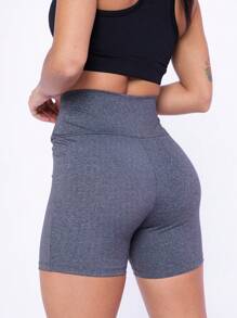 Women Sports Shorts - Grey - View 1
