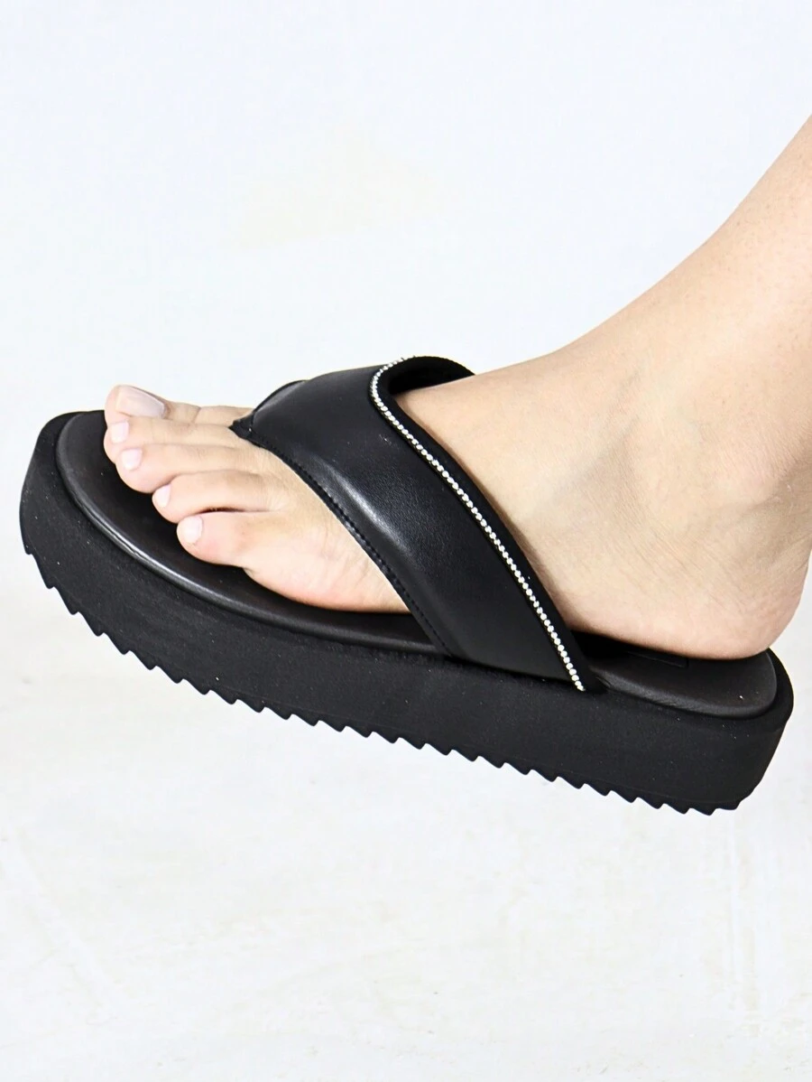 Women Flip-Flops - màu đen - Xem 1
