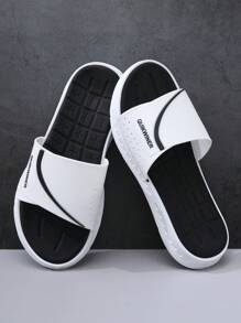 1 par de sandalias tipo chanclas para hombres, con suela de EVA suave y gruesa antideslizante y resistente, ideales para la playa, vacaciones y uso casual, ligeras y cómodas para deportes al aire libre, para primavera/verano