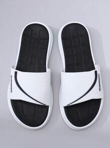 1 par de sandalias tipo chanclas para hombres, con suela de EVA suave y gruesa antideslizante y resistente, ideales para la playa, vacaciones y uso casual, ligeras y cómodas para deportes al aire libre, para primavera/verano