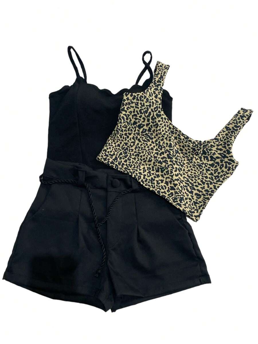 Women Two-Piece Outfits - 黑色 - 查看 1