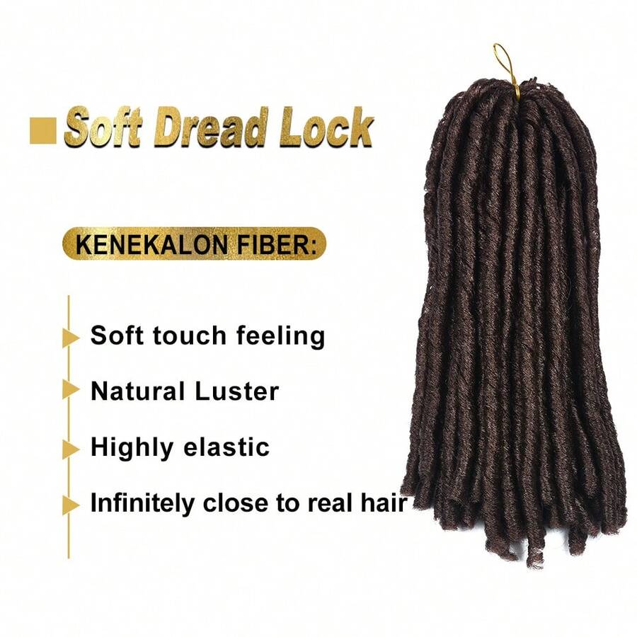 Imported Fiber Soft Dreadlocks Braids Weave Pictures, Soft Faux Locs Braiding Hair, Soft Lock Hair Twist Braid Extension