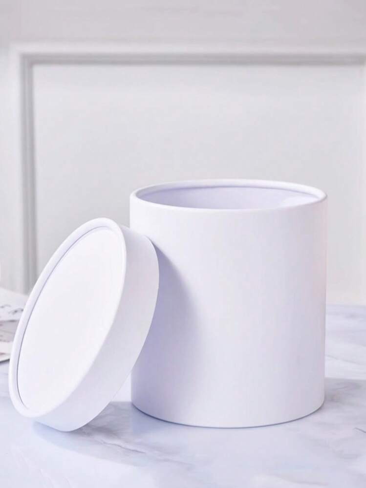 3pcs White Flower Gift Packaging Bucket, - White - View 6