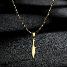1pc Men's Chef's Knife Pendant Necklace Gifts For Friends Who Like Cooking - Architecture - View 2