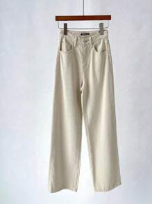 Women Jeans - Màu be - Xem 2