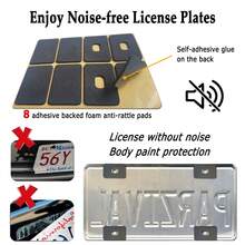 白色闪亮牌照框 - 1 件装闪亮可爱蝴蝶结汽车标签夹，适合女士/女孩，金属闪亮车牌框，带螺栓、螺丝帽 - 白色 - 查看 7