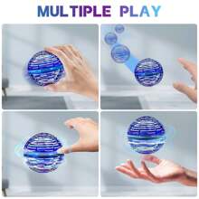 1 Piece Random Color UFO Flying Ball Intelligent Induction And Sensor Rechargeable Helicopter For Kids,Pool Toys Suitable For Pool Games,Pool Party - Purple - View 4