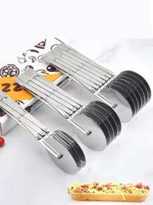 Stainless Steel Pizza Cutter, Adjustable Thickness, Multi-Functional For Noodles, Dough, Pastries