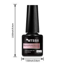 1瓶7毫升金色极光热敏橡胶底胶指甲油渐变色变色铬金闪粉可卸UV LED美甲油胶美甲用品 - 金色 - 查看 9