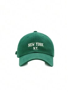 1pc Women's Baseball Cap For Femeal New York Embroidery Sunscreen Top Snapback Sun Hat Sunscreen Sports And Leisure Hat Street