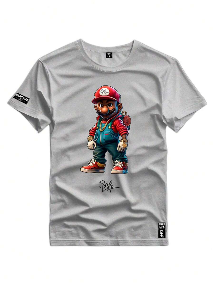 Men T-Shirts - 淺灰色 - 查看 1