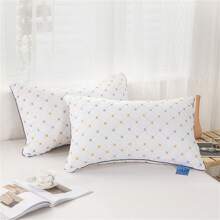 1入組羽絨枕芯,單面立體纖維床枕 - 白色 - 查看 1