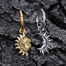Sun & Moon Drop Earrings