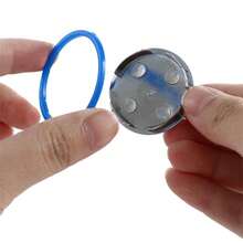 1入組熱冷水龍頭手柄旋鈕通用替換手柄,銀色調紅藍色標誌2入/套龍頭旋鈕手柄,浴室配件 - 藍色 - 查看 7