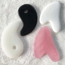 1pc New Style Facial Gua Sha Board, Facial And Body Massage Tool, Random Color - Pink - View 5