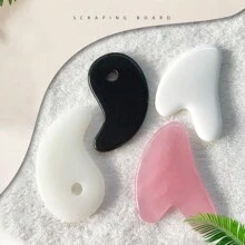 1pc New Style Facial Gua Sha Board, Facial And Body Massage Tool, Random Color - Pink - View 4
