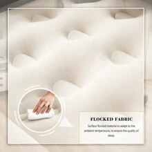 Air Mattress Inflatable Bed, Inflatable Bed With Cushion And Backrest - Beis - Ver 5