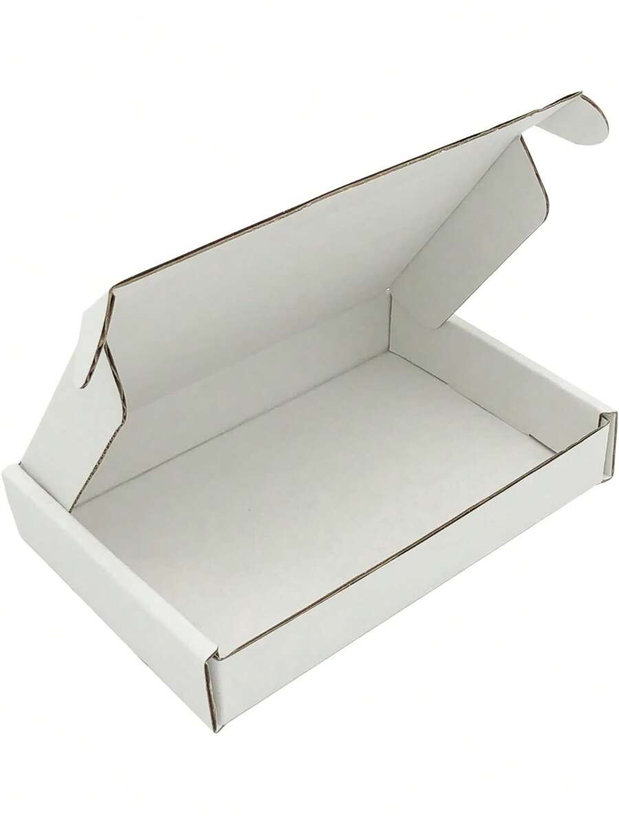 4 piezas/8 piezas Cajas de regalo de papel de color liso