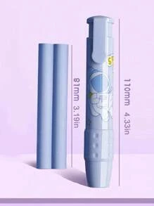 1pc Stretchable Push-Type Eraser, Office Eraser With No Debris Or Marks, For Student Drawing, Designing, Office Use - Green - View 7