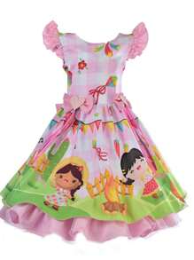 Young Girls Dresses - 淺粉色 - 查看 1
