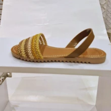 Women Flat Sandals - Cà phê nâu - Xem 1