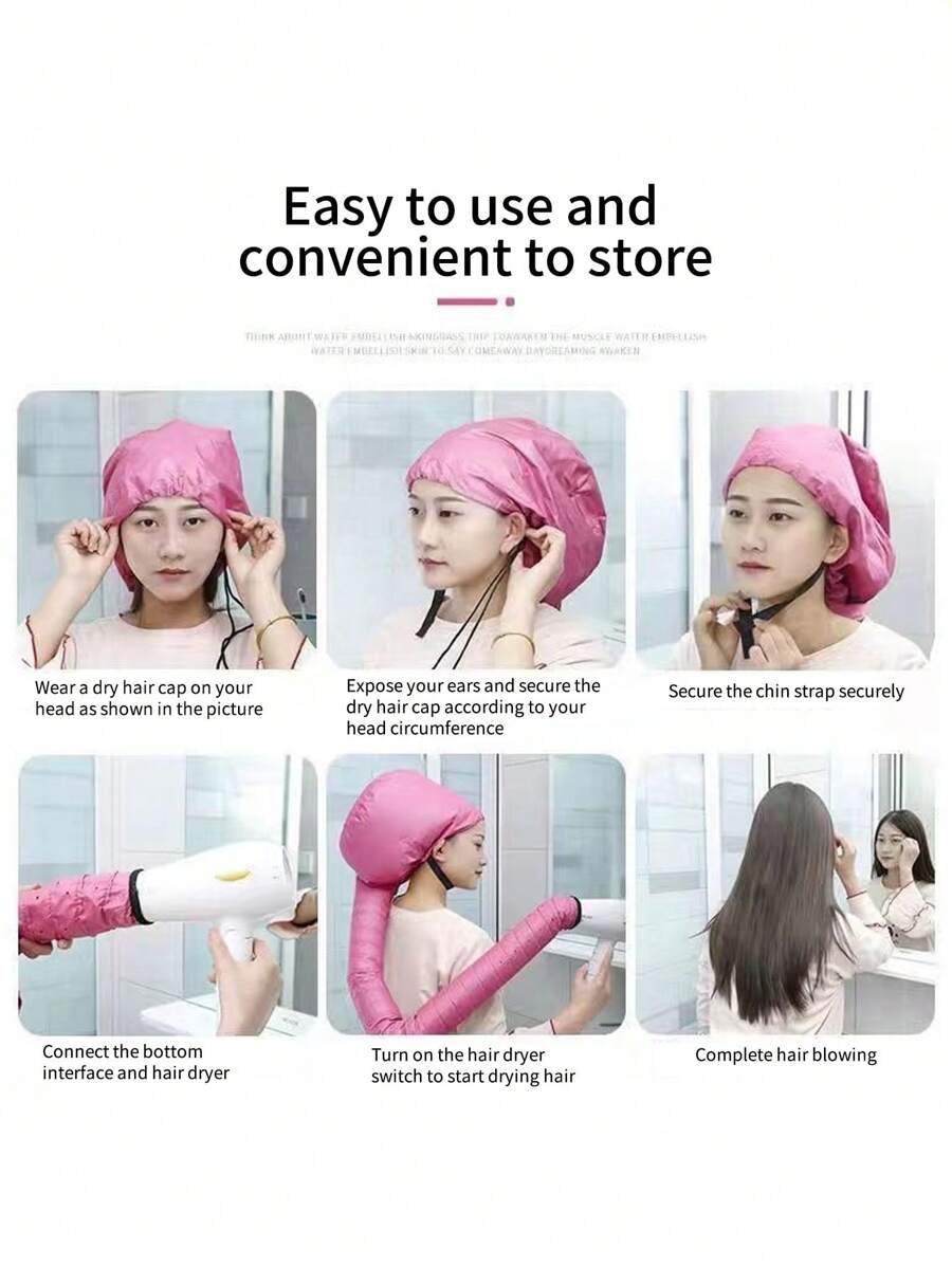 1pc Solid Hair Dryer Cap SHEIN USA