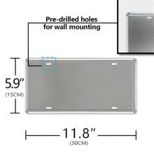 1pc California TORETTO License Plate, Retro Wall Plaque, Vintage Auto License Plate Metal Tin Sign, Wall Decor For Home Pub Bar Garage Man Cave Room Cafe Restaurant, Perfect Gift For License Plate Collectors, Wall Hanging Plaque, 6x12inch - Black - View 4